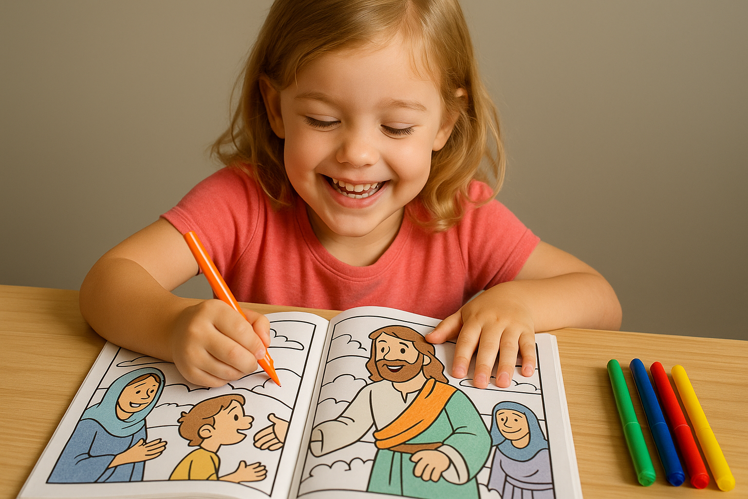 Criança lendo livro